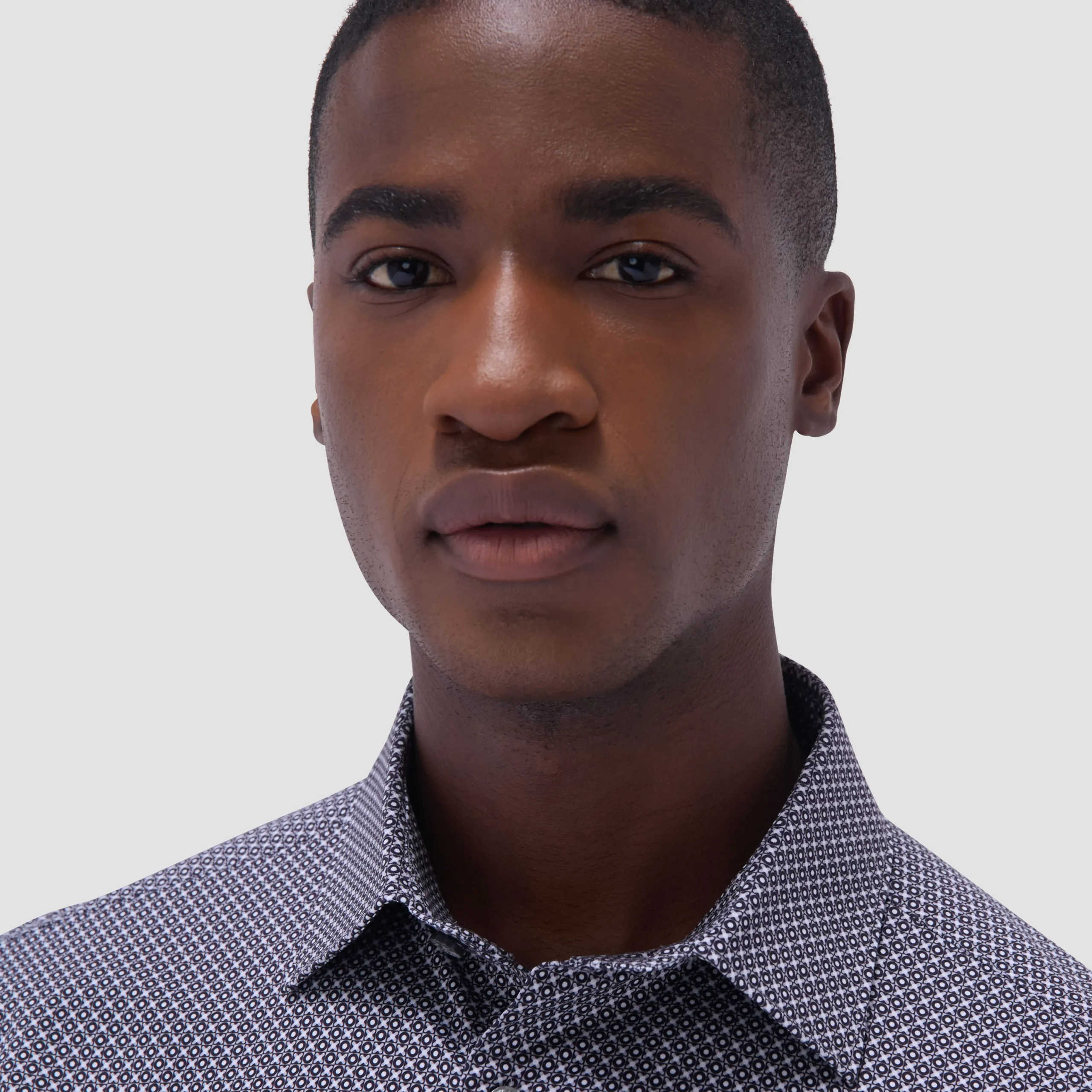 Miles Geometric OoohCotton Short-Sleeve Shirt