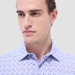 Miles Geometric OoohCotton Short-Sleeve Shirt