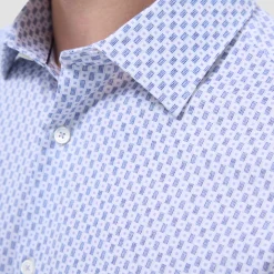 Miles Geometric OoohCotton Short-Sleeve Shirt