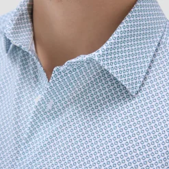 Miles Geometric OoohCotton Short-Sleeve Shirt
