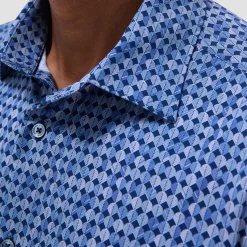 Miles Geometric OoohCotton Short-Sleeve Shirt