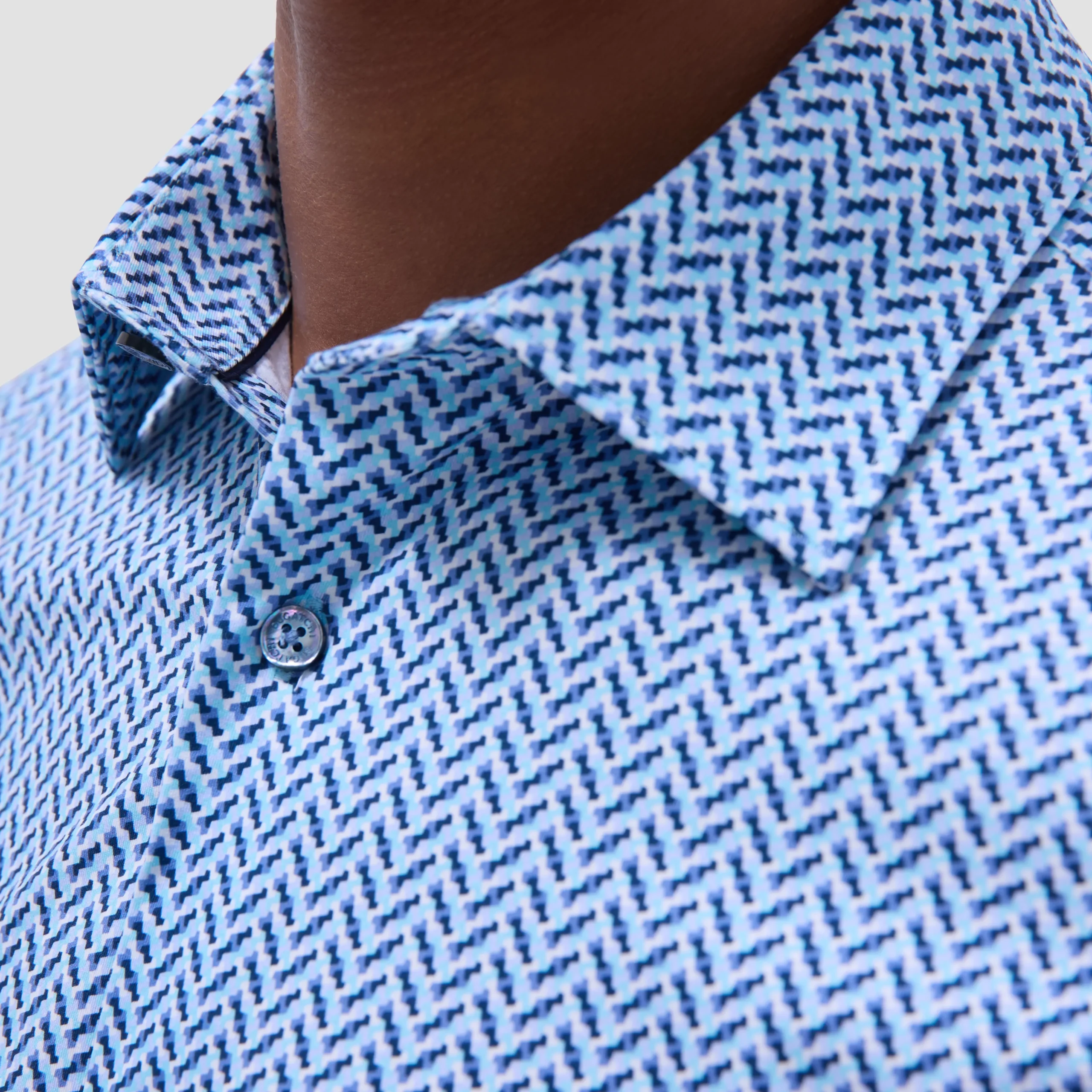 Miles Geometric OoohCotton Short-Sleeve Shirt