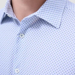 Miles Geometric OoohCotton Short-Sleeve Shirt