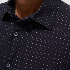 Miles Geometric OoohCotton Short-Sleeve Shirt