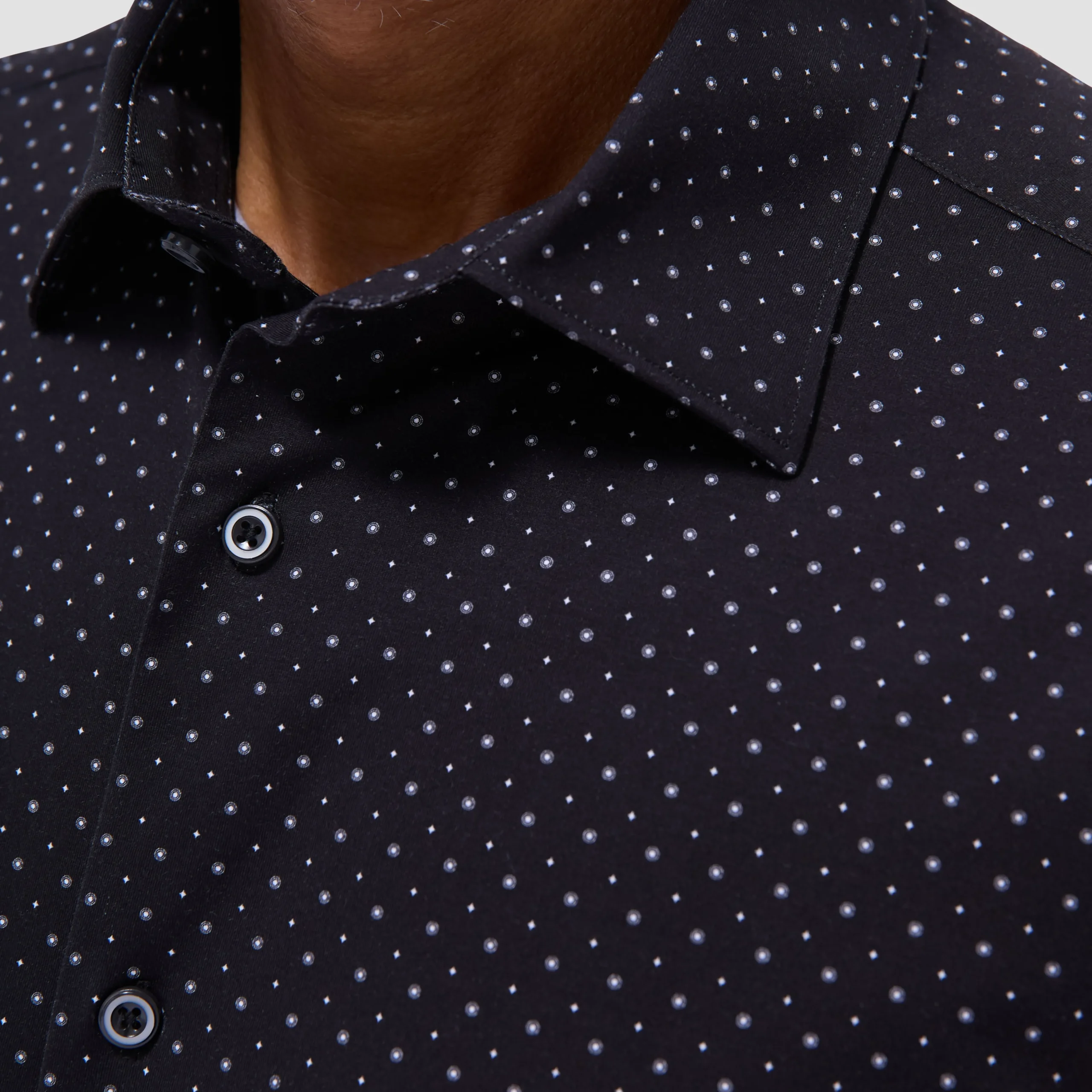 Miles Geometric OoohCotton Short-Sleeve Shirt