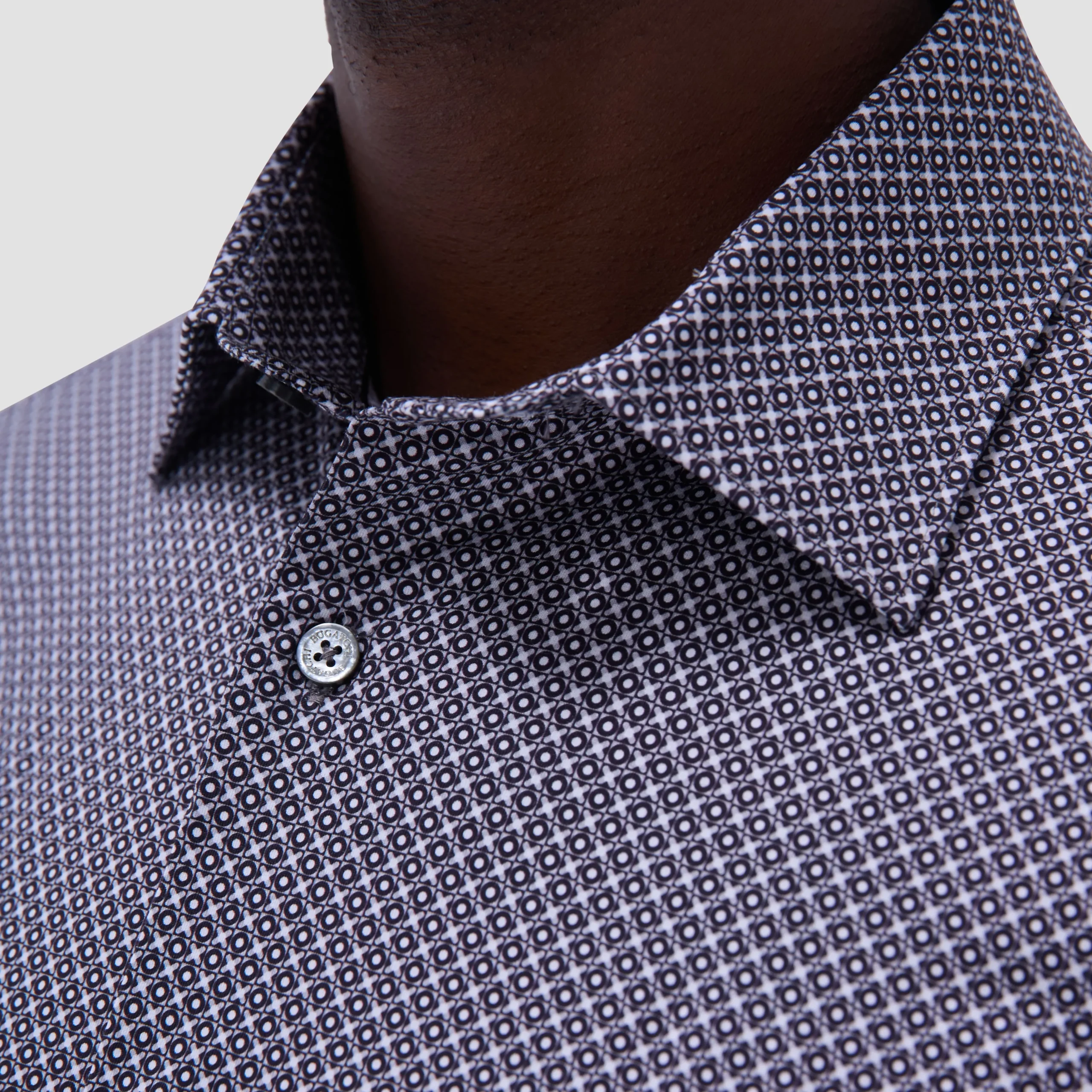 Miles Geometric OoohCotton Short-Sleeve Shirt