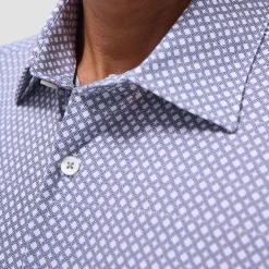 Miles Geometric OoohCotton Short-Sleeve Shirt