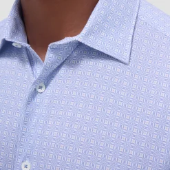 Miles Geometric OoohCotton Short-Sleeve Shirt