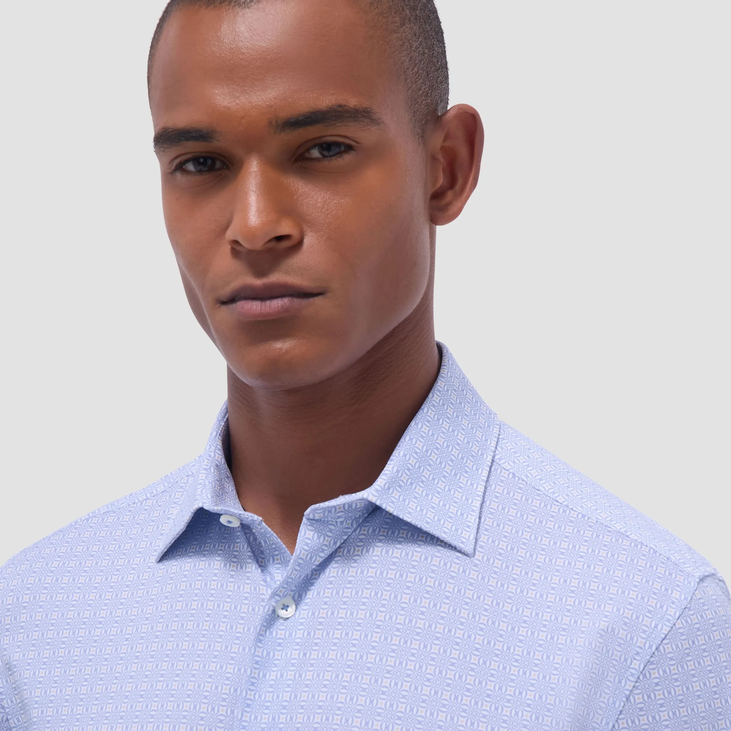 Miles Geometric OoohCotton Short-Sleeve Shirt