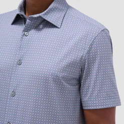 Miles Geometric OoohCotton Short-Sleeve Shirt