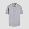 Miles Gingham Check OoohCotton Short-Sleeve Shirt