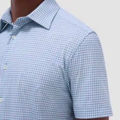 Miles Gingham Check OoohCotton Short-Sleeve Shirt