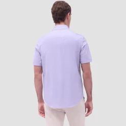 Miles Mini Check OoohCotton Short-Sleeve Shirt