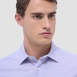 Miles Mini Check OoohCotton Short-Sleeve Shirt