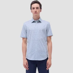 Miles Palm Tree OoohCotton Short-Sleeve Shirt