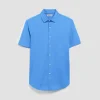 Miles Solid OoohCotton Short Sleeve Shirt