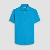 Miles Solid OoohCotton Short Sleeve Shirt