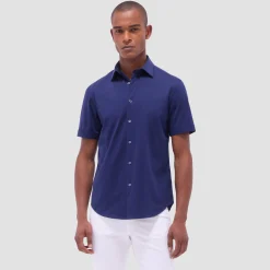 Miles Solid OoohCotton Short Sleeve Shirt