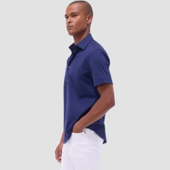 Miles Solid OoohCotton Short Sleeve Shirt