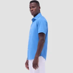 Miles Solid OoohCotton Short Sleeve Shirt