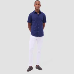 Miles Solid OoohCotton Short Sleeve Shirt