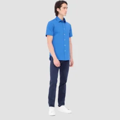 Miles Solid OoohCotton Short Sleeve Shirt