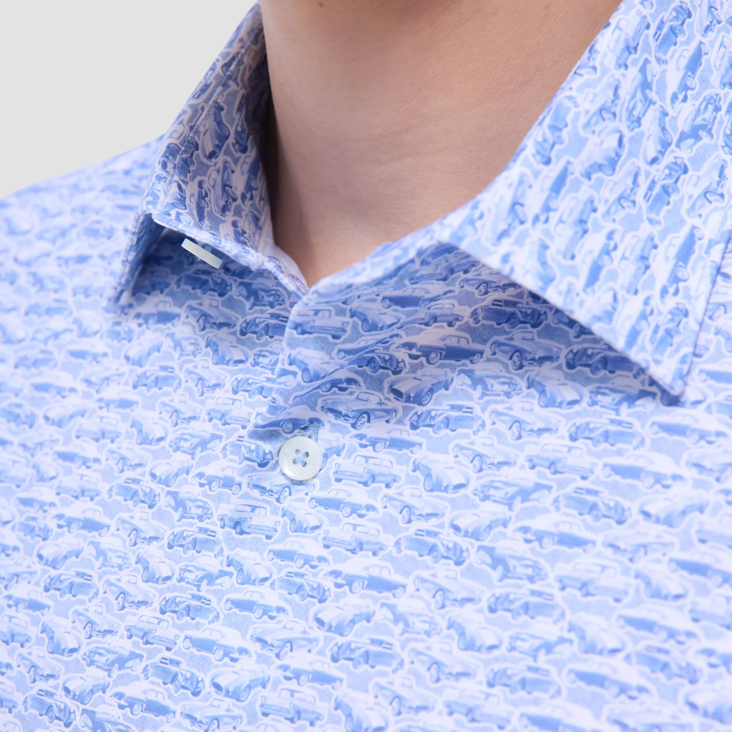 Miles Vintage Car OoohCotton Short-Sleeve Shirt