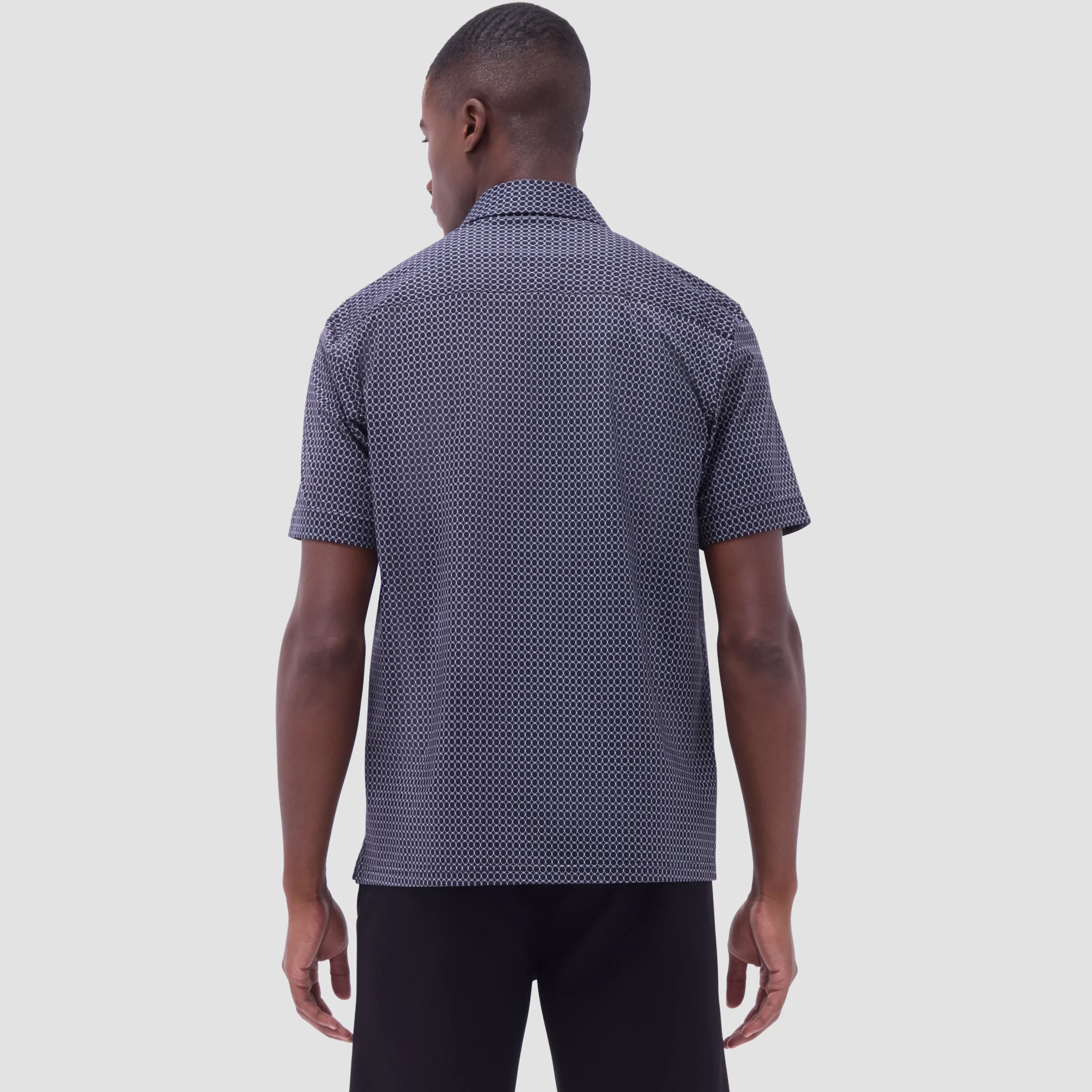 Milo Geometric Hexagon OoohCotton Short-Sleeve Shirt