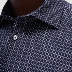 Milo Geometric Hexagon OoohCotton Short-Sleeve Shirt