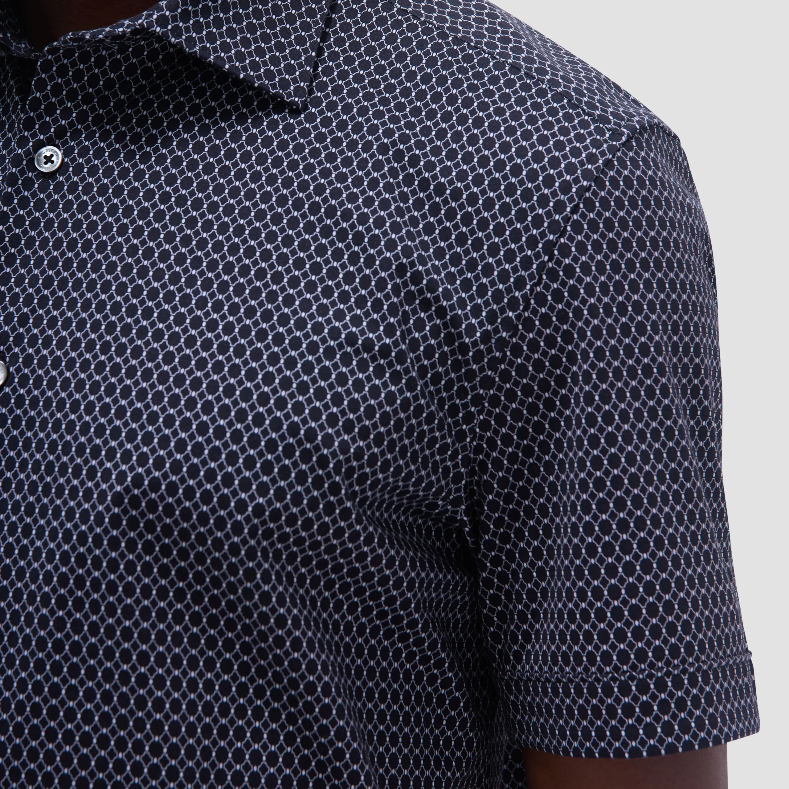 Milo Geometric Hexagon OoohCotton Short-Sleeve Shirt