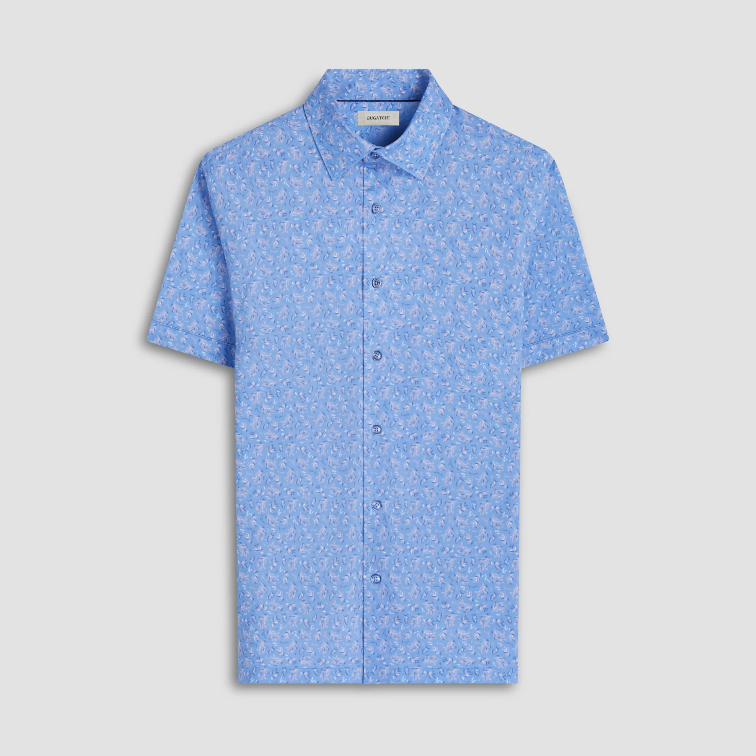 Milo Leaf Print OoohCotton Short-Sleeve Shirt