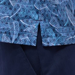 Milo Leaf Print OoohCotton Short-Sleeve Shirt