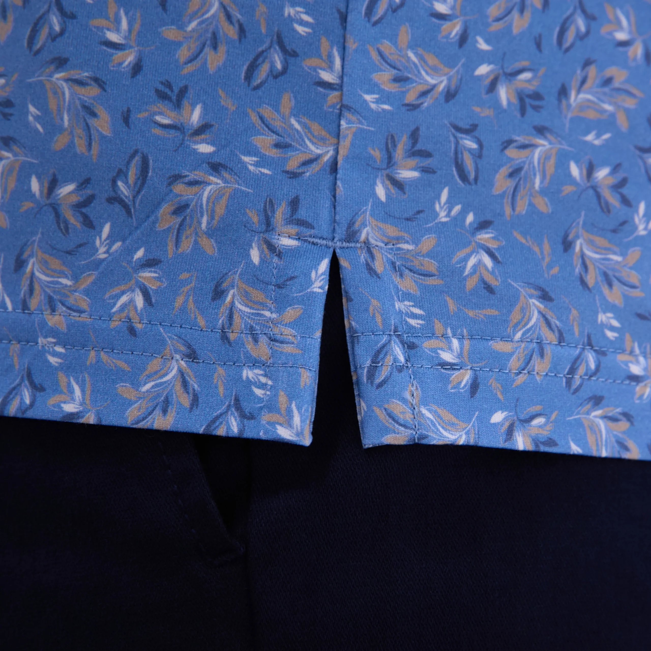 Milo Leaf Print OoohCotton Short-Sleeve Shirt
