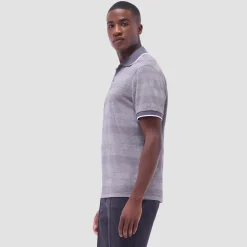 Mixed Media Johnny Collar Polo Shirt