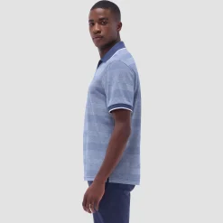 Mixed Media Johnny Collar Polo Shirt