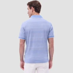 Mixed Media Johnny Collar Polo Shirt