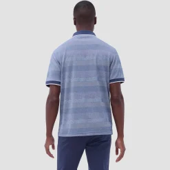 Mixed Media Johnny Collar Polo Shirt