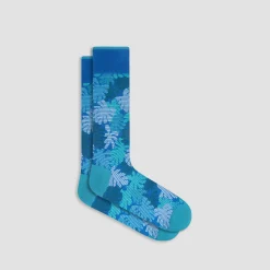 Monstera Leaf Mid-Calf Socks