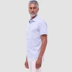 Myron Double-Sided Floral & Feather OoohCotton Short- Sleeve Shirt