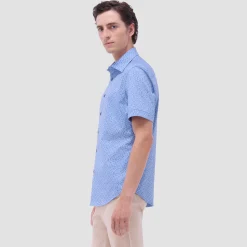 Myron Double-Sided Geometric & Solid OoohCotton Short-Sleeve Shirt