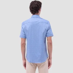 Myron Double-Sided Geometric & Solid OoohCotton Short-Sleeve Shirt