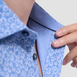 Myron Double-Sided Geometric & Solid OoohCotton Short-Sleeve Shirt