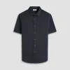 Myron Double-Sided Herringbone & Solid OoohCotton Short-Sleeve Shirt