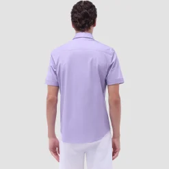 Myron Double-Sided Herringbone & Solid OoohCotton Short-Sleeve Shirt