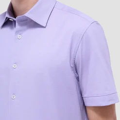 Myron Double-Sided Herringbone & Solid OoohCotton Short-Sleeve Shirt