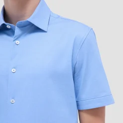 Myron Double-Sided Herringbone & Solid OoohCotton Short-Sleeve Shirt