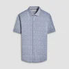 Myron Double-Sided Leaf & Solid OoohCotton Short-Sleeve Shirt