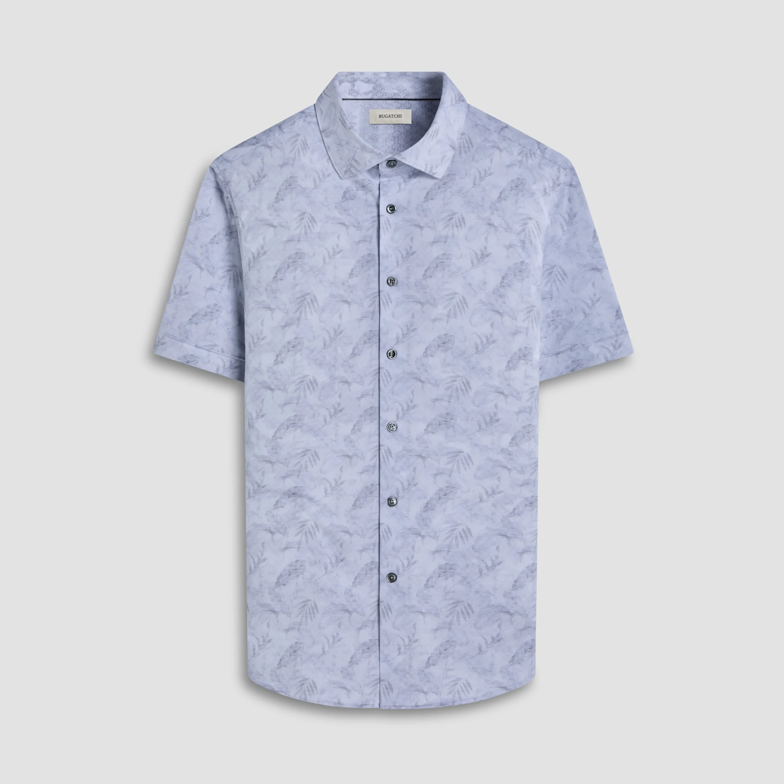Myron Double-Sided Leaf & Abstract OoohCotton Short-Sleeve Shirt