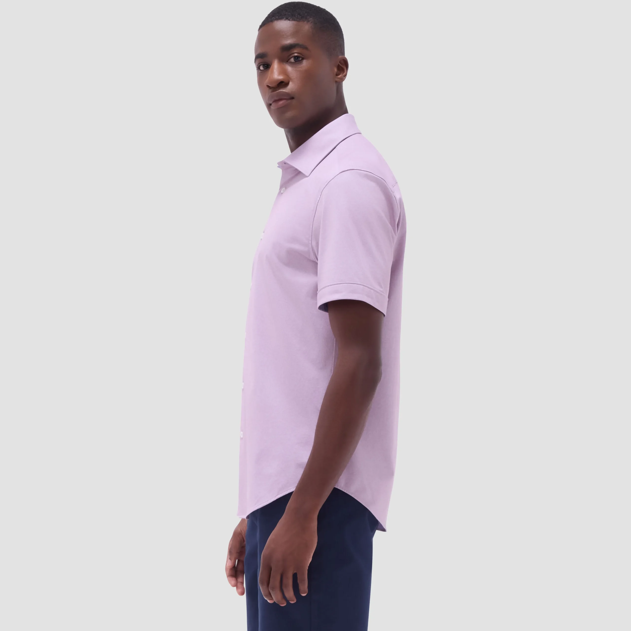 Myron Double-Sided Solid OoohCotton Short-Sleeve Shirt