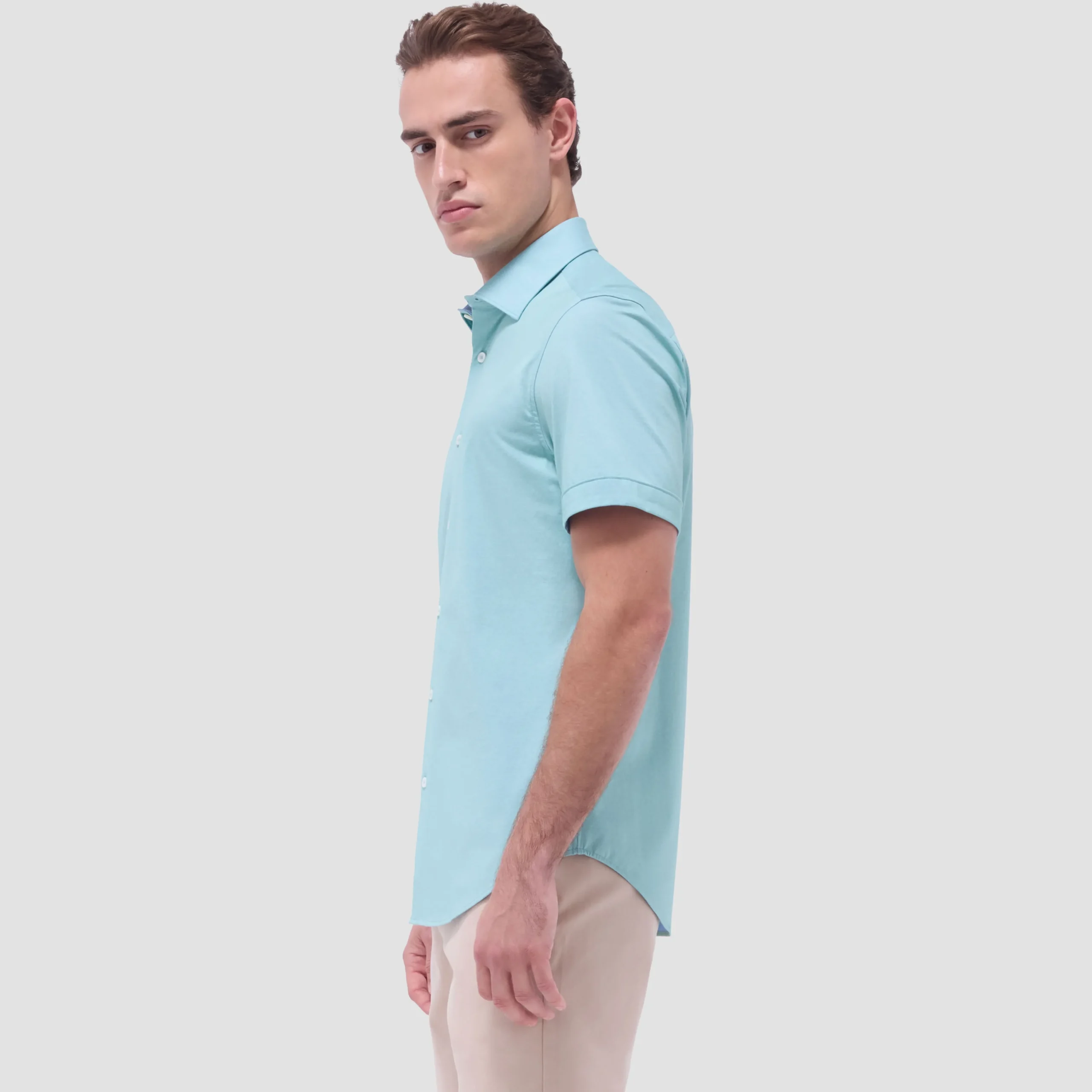 Myron Double-Sided Solid OoohCotton Short-Sleeve Shirt
